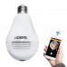 360 Degree Hidden Fish Eye Camera with WiFi and LED Bulb